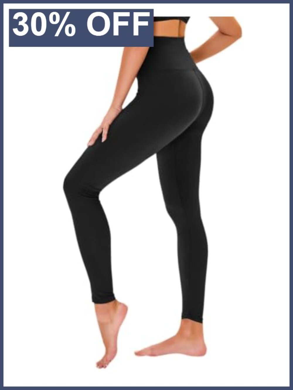 High Waisted Leggings No See Through Tummy Control Yoga Pants with Pockets